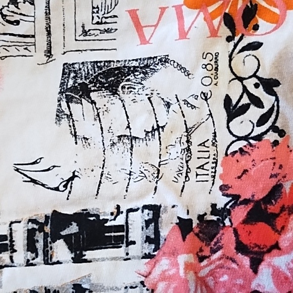 Graphic Print Zip-Up Top - Picture 8 of 12